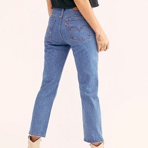 Levi’s “Wedgie” high-rise straight-leg